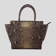 Load image into Gallery viewer, Janet Top handle bag in Python skin