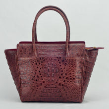 Load image into Gallery viewer, Janet Top handle bag in Caiman Crocodile skin