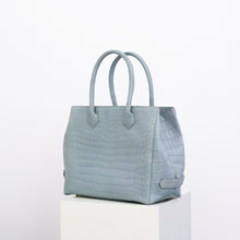 Load image into Gallery viewer, Adele Matt Crocodile skin Top-handle handbag